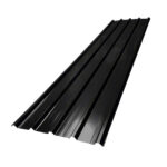 Chapa de Techo Trapezoidal Calibre 25 Prepintada Negra